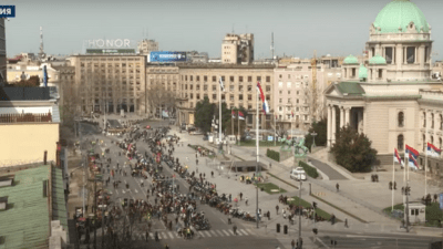 Массовый протест в Белграде: более 100 тысяч человек требуют отставки Вучича