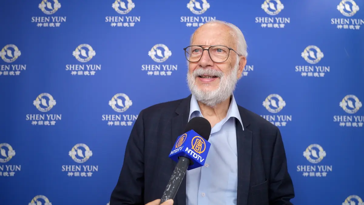 Клод Рише на представлении Shen Yun во Дворце Конгрессов в Париже 2 мая 2025 года. (NTD) Парижане о шоу Shen Yun: Просто захватывает дух (видео)