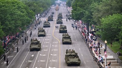 Парад в честь 250-летия армии США в Вашингтоне. Фотообзор