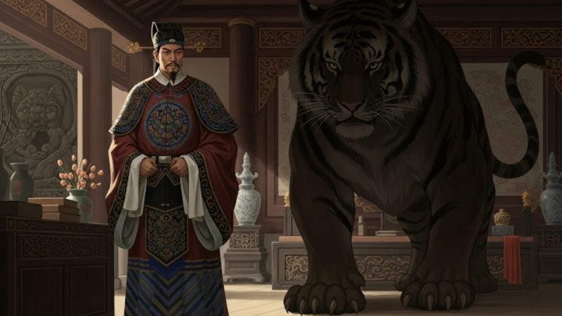 Китайская идиома «ударить тигра в зубы» описывает бесстрашную решимость, необходимую для того, чтобы бросить вызов сильному и опасному врагу. (Google Gemini) | Epoch Times Россия