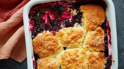 Коблер с черникой, рецепт