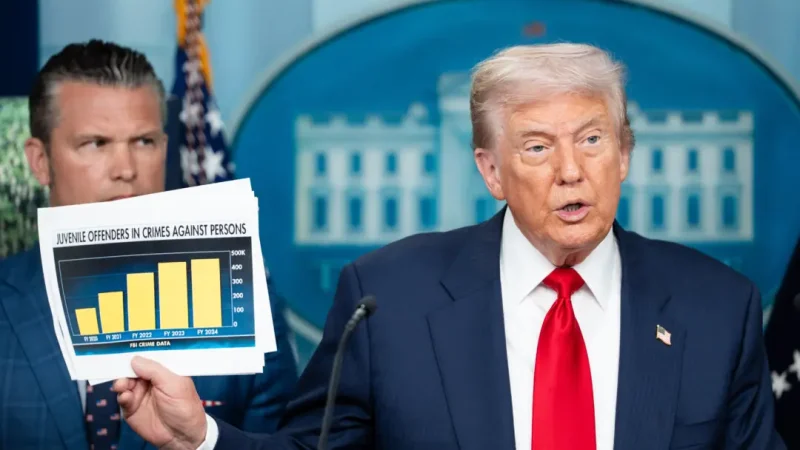 Трамп направил национальную гвардию для захвата Вашингтона Президент Дональд Трамп выступает на брифинге для прессы в Белом доме в Вашингтоне 11 августа 2025 года. (Madalina Kilroy/The Epoch Times) | Epoch Times Россия