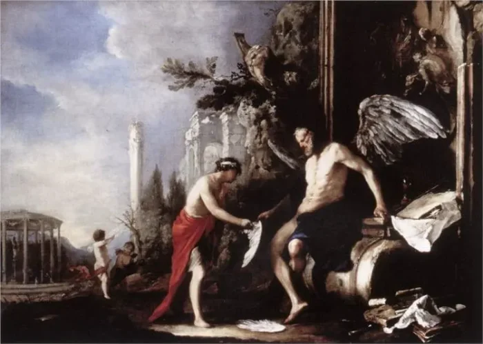 «Аллегория времени (Хронос и Эрос)», 1630, Иоганн Генрих Шёнфельд. (Public Domain)
