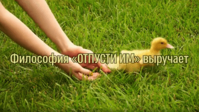 Философия «Отпусти» выручает