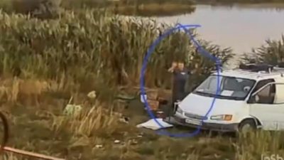 Видео от оператора дрона, который встретился с украинским рыбаком