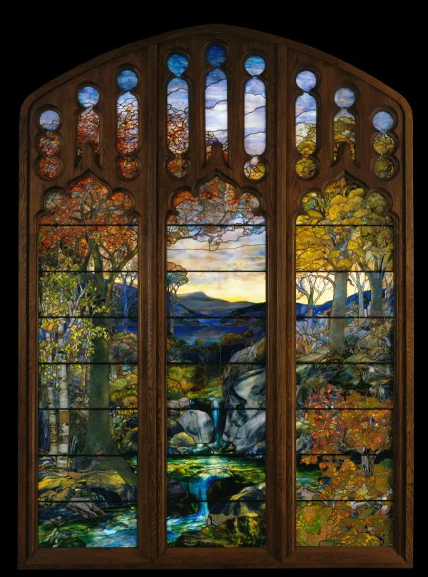 Изысканные витражи студии Tiffany