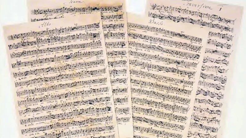 Kyrie и Gloria из Мессы си минор, И. С. Бах. Хранится в Библиотеке Конгресса. (Public Domain)
 | Epoch Times Россия