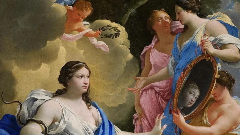 Фрагмент картины «Аллегория благоразумия», 1645, Симон Вуэ. Холст, масло; 116,5 см на 90 см. Музей Фабра, Монпелье, Франция. (Public Domain)
 | Epoch Times Россия