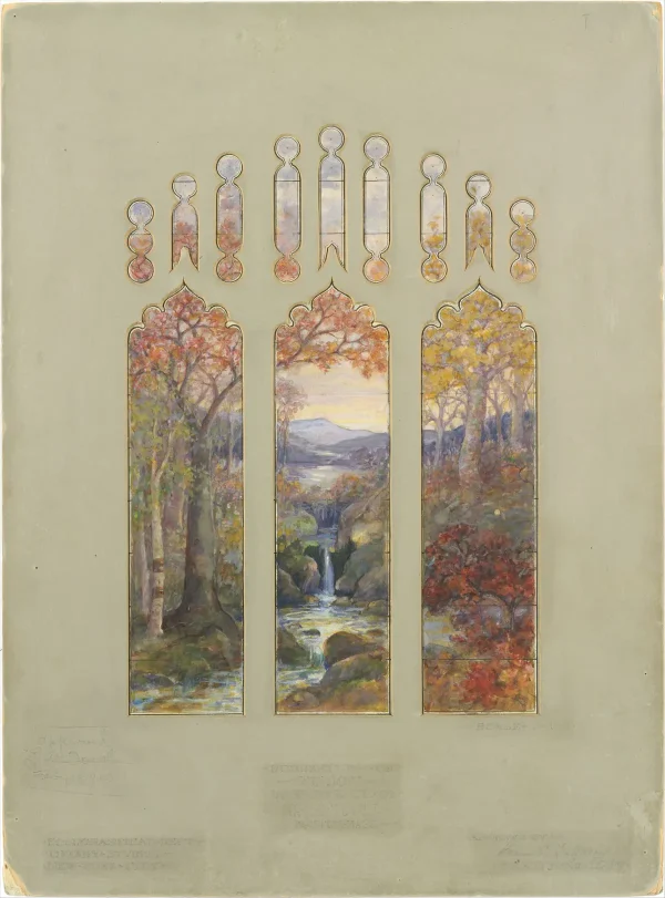 Изысканные витражи студии Tiffany