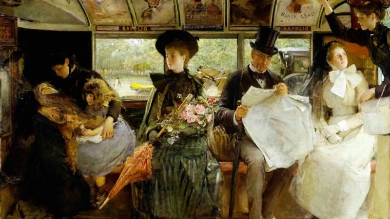 Уроки из рассказа Л. М. Монтгомери «Деловое приключение Лилиан» «Женщины в омнибусе», 1895, художник Джордж Уильям Джой. (Public Domain) | Epoch Times Россия