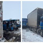 Цепная авария в Омской области: пять транспортных средств и шесть погибших (видео)