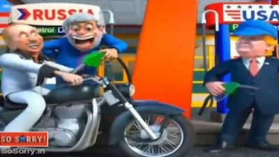 Дружба навек: в Индии вышел мультфильм с Путиным и Моди на мотоцикле (видео)