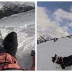 Чудо спасения: лавина протащила испанскую лыжницу и её собаку в Андорре (видео)