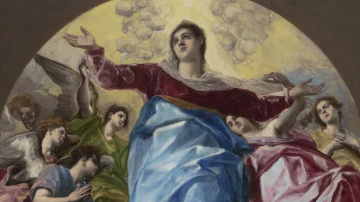 Фрагмент картины Эль Греко «Вознесение Девы Марии», 1577–1579 гг. Чикагский институт искусств.