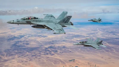 Американские истребители патрулируют зону конфликта