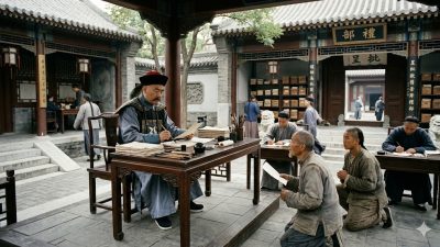 Во времена династии Цин Ло Яншань служил в Министерстве и отвечал за внутреннюю и внешнюю документацию, а также за прошения от народа.