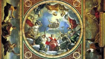 «Аллегория мира и искусств под английской короной» Фрагмент,