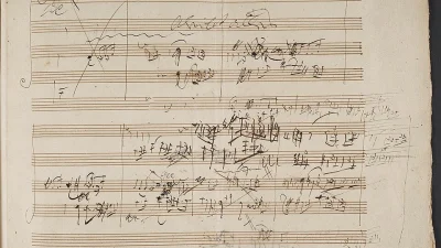 Набросок Опуса 131, который Бетховен считал своим самым совершенным произведением.