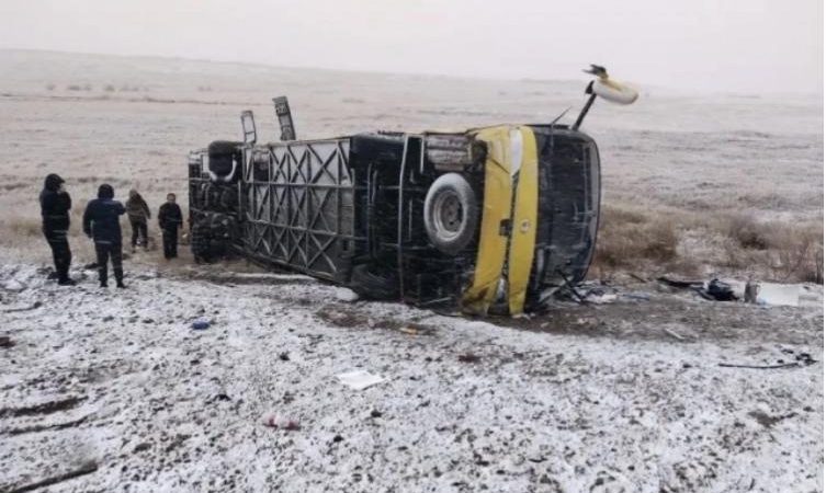 В Забайкалье автобус с 40 гражданами Китая попал в смертельное ДТП