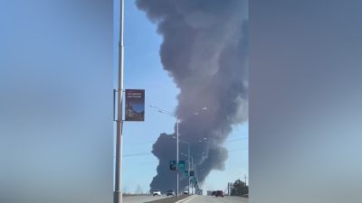 Взрыв и пожар на заводе в Нижнекамске