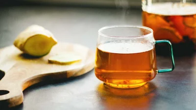 Простой имбирный чай.