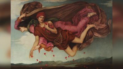 «Ночь и сон», 1878 год, Эвелин Де Морган. Масло на холсте; 40,5×6,3 см. Центр Де Морган, Великобритания. (Public Dovain)