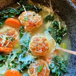 Классический итальянский овощной суп с фрикадельками