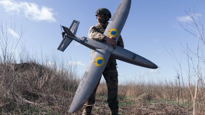 New model 'Marsianin' attack drone on April 7, 2026 in Kharkiv region, Ukraine