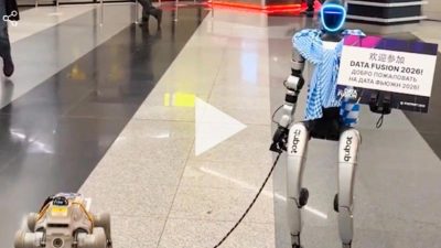 Роботы встретили пассажиров в Шереметьево перед Data Fusion 2026