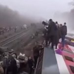 Пассажирский поезд сошёл с рельсов в Ульяновской области (видео)