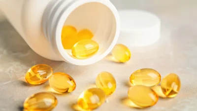 Желтые капсулы витамина D для поддержки иммунитета при ВЗК