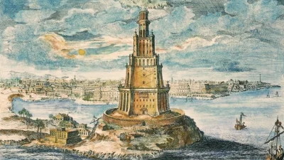 «Фарос», 1721 год, картина Иоганна Бернхарда Фишера фон Эрлахта.