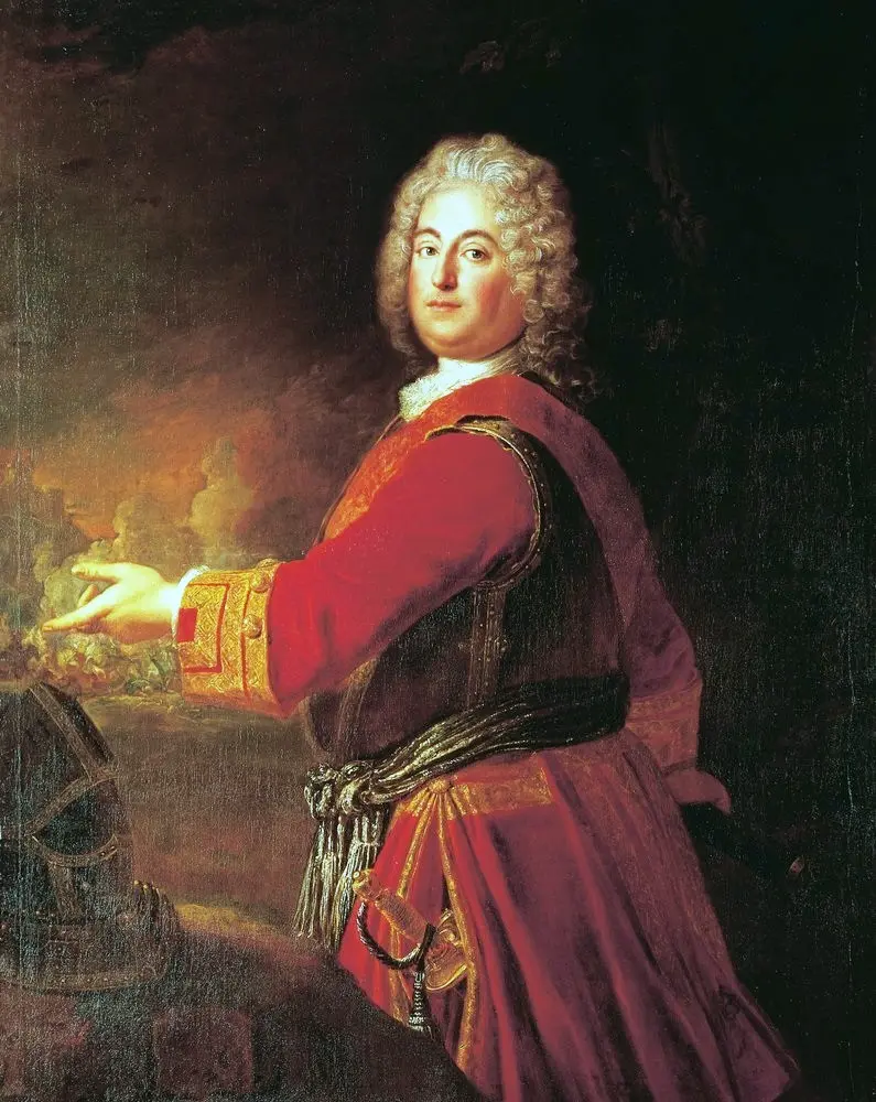 Портрет Кристиана Людвига Бранденбургского, 1710 год, работы Антуана Песне. Бах посвятил свои концерты ему.