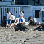 Мэрия Сочи показала последствия атаки с моря: пляжи закрыли, набережную восстанавливают