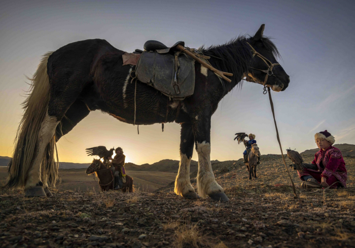 Охота с беркутами в Монголии. Редкие фотографии