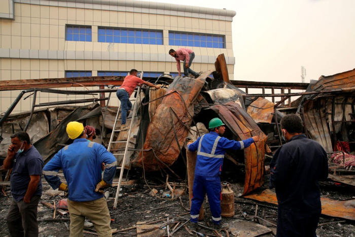 Число погибших в результате пожара в палате с больными COVID-19 в Ираке увеличилось до 92