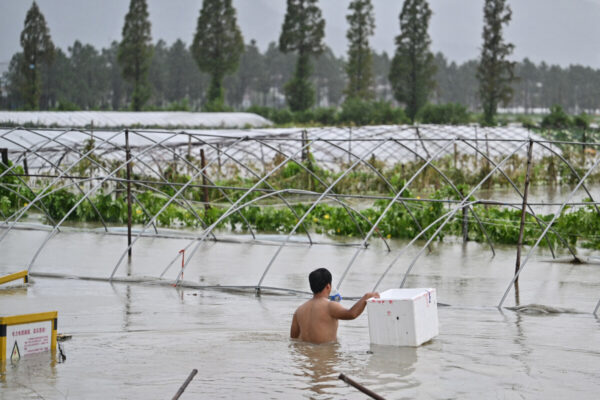 Китайские власти быстрее отреагировали на тайфун после того, как не справились с наводнением